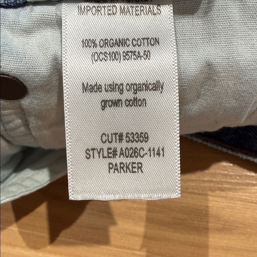 Agolde Distressed Blue Jean Shorts - Picture 6 of 8